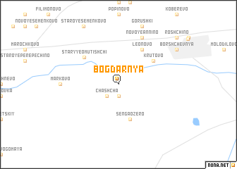 map of Bogdarnya