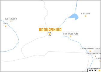 map of Bogdashino