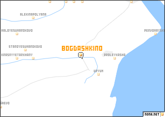 map of Bogdashkino