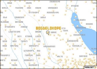 map of Bogdélo Kopé