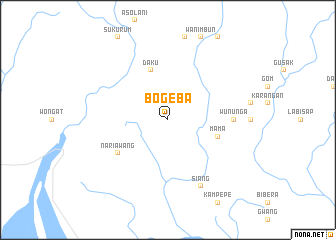 map of Bogeba