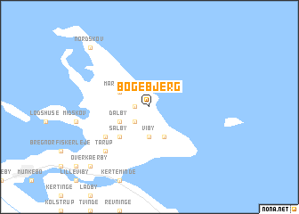 map of Bøgebjerg