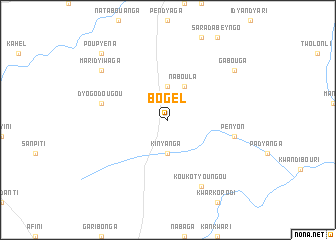 map of Bogèl