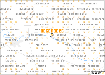 map of Bogenberg