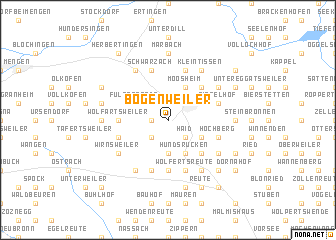 map of Bogenweiler