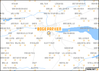 map of Bøgeparken