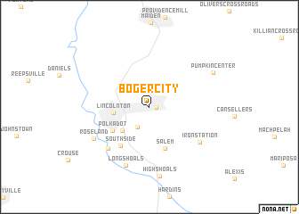 map of Boger City