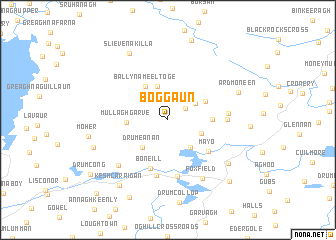 map of Boggaun