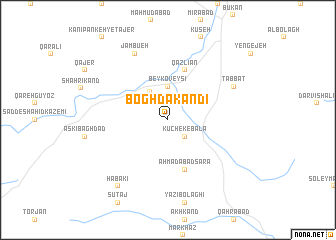 map of Boghdā Kandī