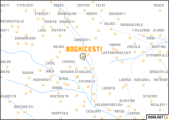 map of Boghiceşti