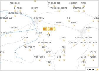 map of Boghiş