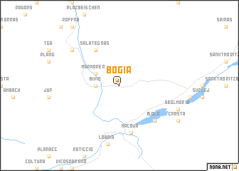 map of Bögia