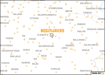 map of Boginja Vas