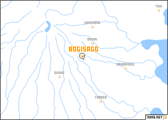 map of Bogisago
