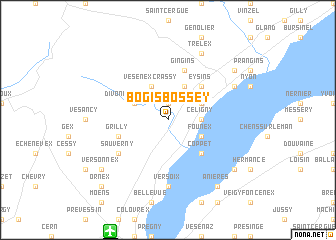 map of Bogis-Bossey
