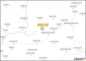 map of Bogise