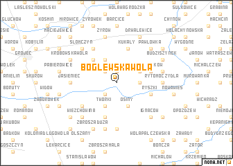 map of Boglewska Wola