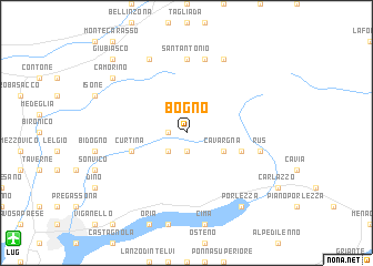 map of Bogno