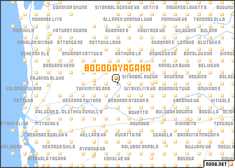 map of Bogodayagama