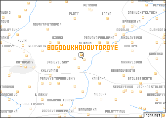 map of Bogodukhovo Vtoroye