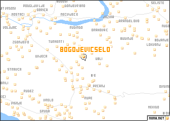 map of Bogojević Selo