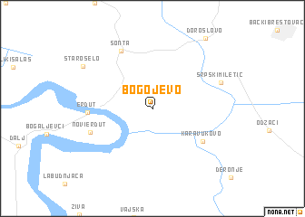 map of Bogojevo