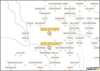 map of Bogokopé