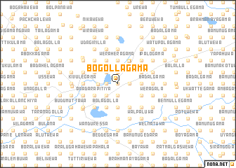 map of Bogollagama