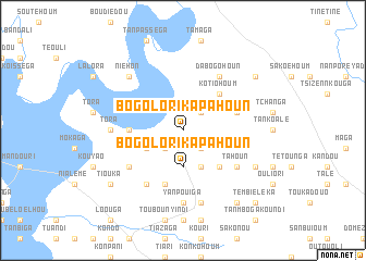 map of Bogolori-Kapahoun