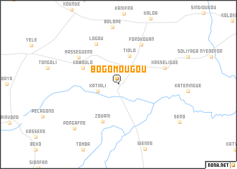 map of Bogomougou