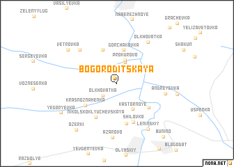 map of Bogoroditskaya