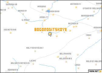 map of Bogoroditskoye