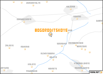 map of Bogoroditskoye