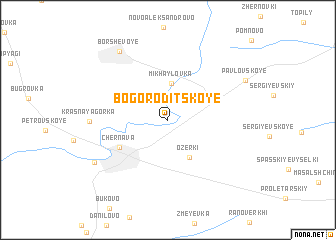 map of Bogoroditskoye