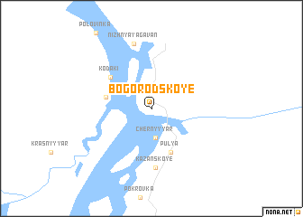 map of Bogorodskoye