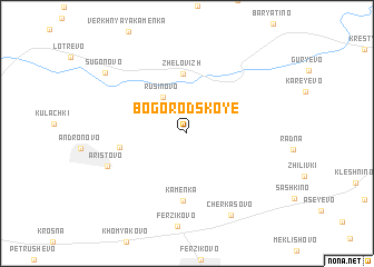 map of Bogorodskoye