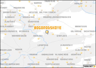 map of Bogorodskoye