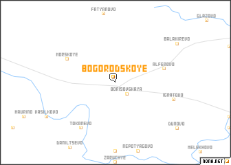 map of Bogorodskoye