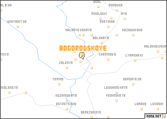 map of Bogorodskoye