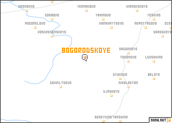 map of Bogorodskoye