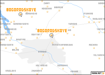 map of Bogorodskoye