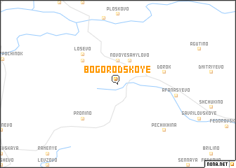 map of Bogorodskoye