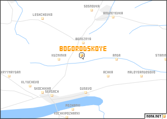 map of Bogorodskoye