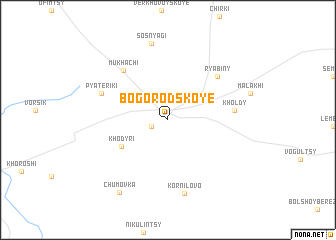 map of Bogorodskoye