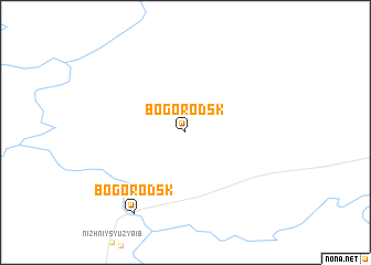 map of Bogorodsk