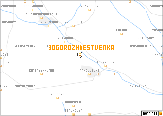 map of Bogorozhdestvenka