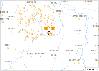 map of Bogor