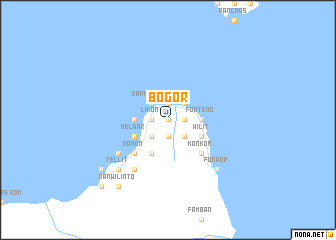 map of Bogor