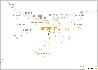 map of Bogosht