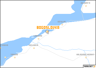 map of Bogoslovka